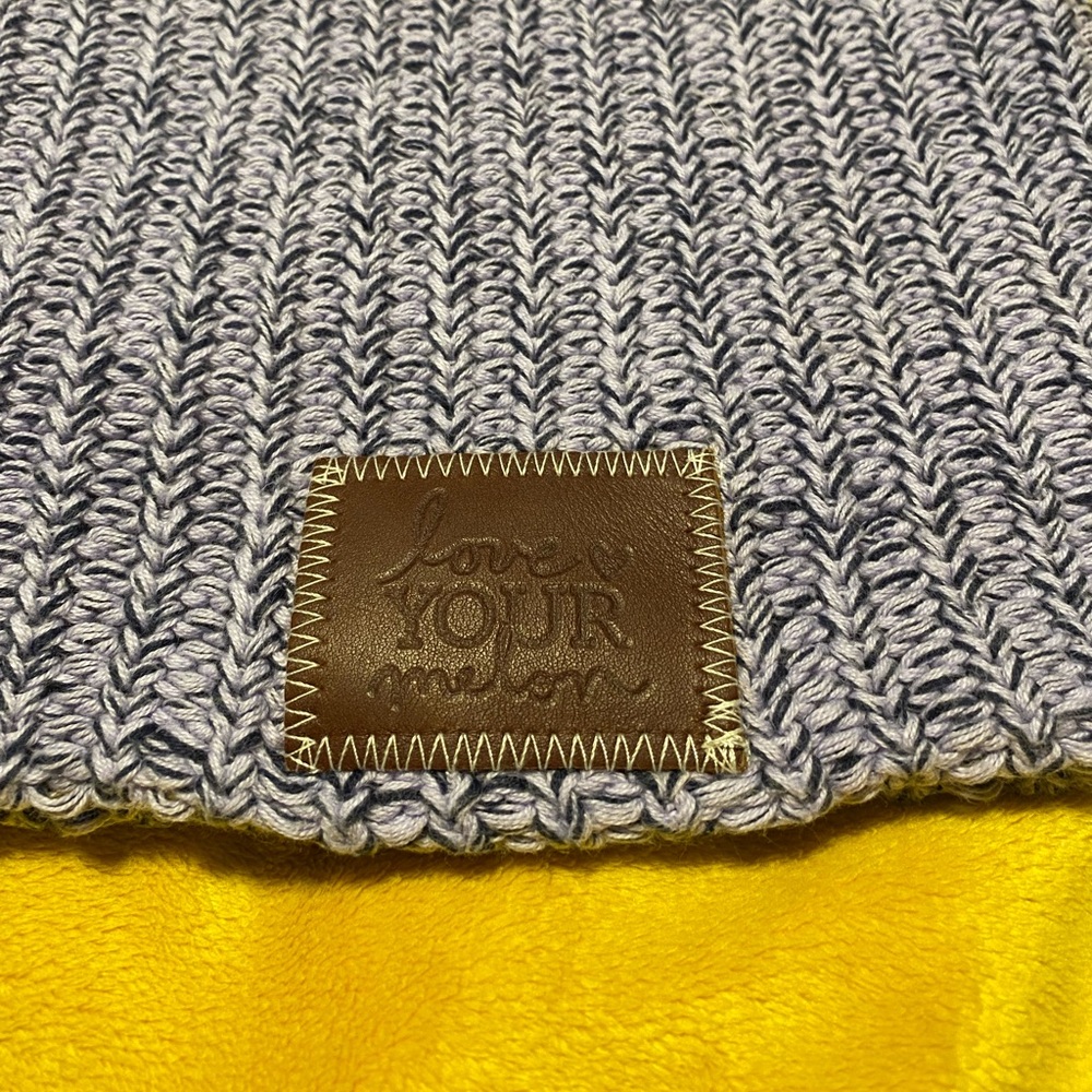 Love Your Melon Lavender Blue Knit Winter Hat One Size